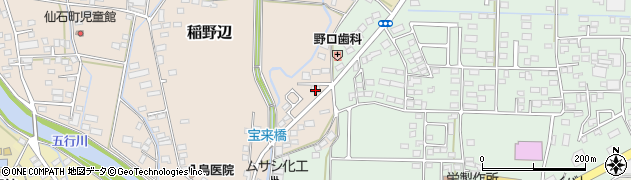 茨城県筑西市稲野辺14周辺の地図