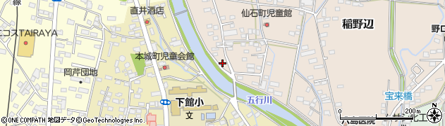 茨城県筑西市稲野辺413周辺の地図
