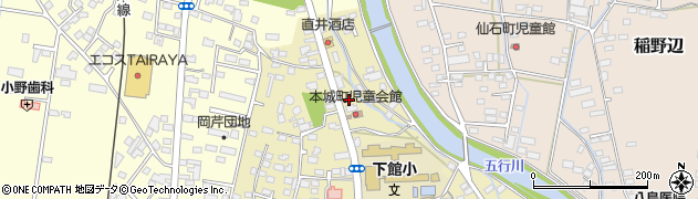茨城県筑西市甲606周辺の地図