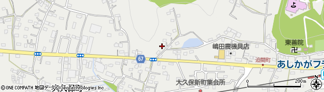 栃木県足利市大久保町1133周辺の地図