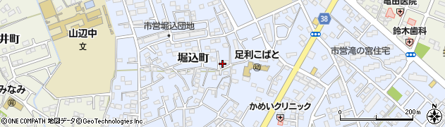 栃木県足利市堀込町2965周辺の地図
