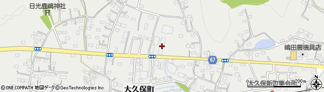 栃木県足利市大久保町1167周辺の地図