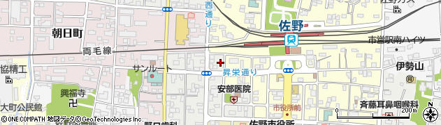 栃木県佐野市伊賀町80周辺の地図