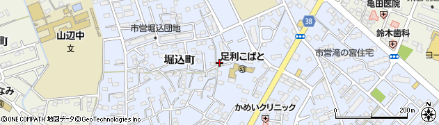 栃木県足利市堀込町2968周辺の地図