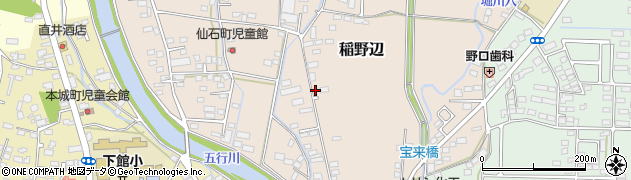 茨城県筑西市稲野辺223周辺の地図