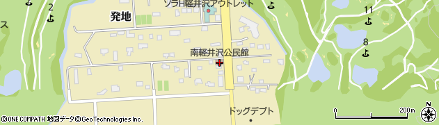 南軽井沢公民館周辺の地図