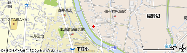 茨城県筑西市稲野辺416周辺の地図