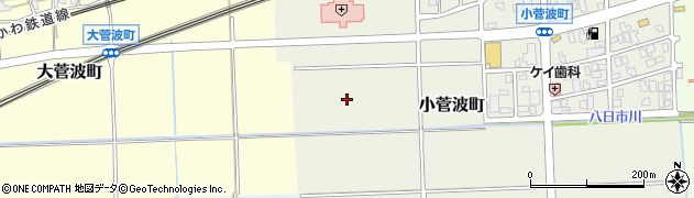 石川県加賀市小菅波町周辺の地図