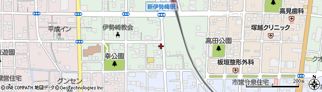 伊勢崎中央町郵便局周辺の地図