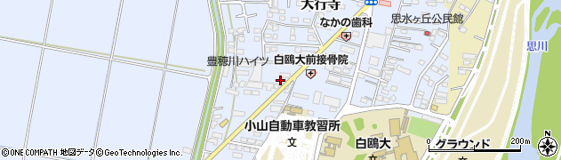 栃木県小山市大行寺989周辺の地図