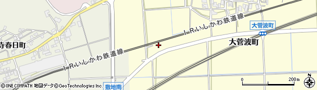 石川県加賀市大菅波町ホ周辺の地図
