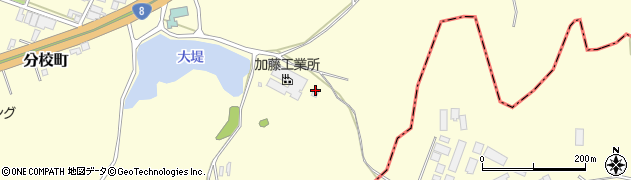 石川県加賀市分校町（ユ）周辺の地図