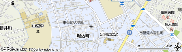 栃木県足利市堀込町2963周辺の地図