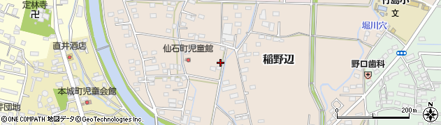 茨城県筑西市稲野辺631周辺の地図