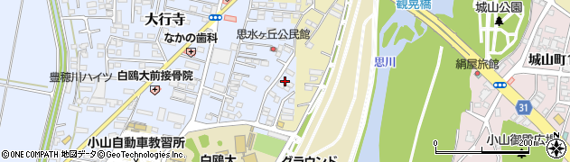 栃木県小山市大行寺1107周辺の地図