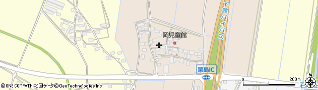 茨城県筑西市栗島周辺の地図