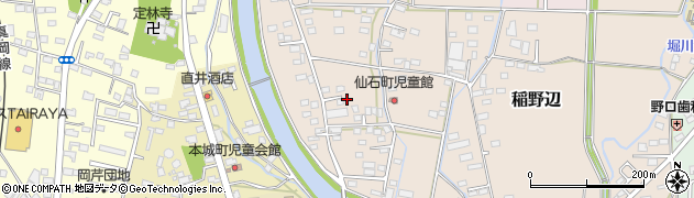 茨城県筑西市稲野辺589周辺の地図