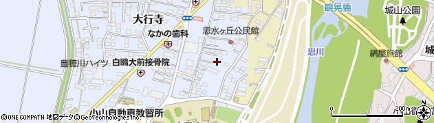 栃木県小山市大行寺1100周辺の地図