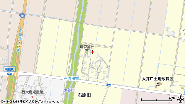 〒308-0055 茨城県筑西市石原田の地図
