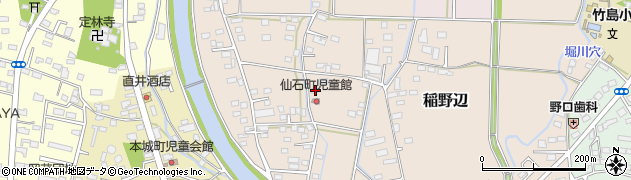 茨城県筑西市稲野辺637周辺の地図