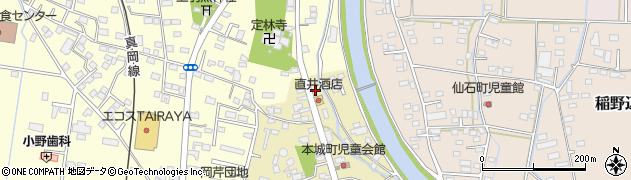 茨城県筑西市甲539周辺の地図