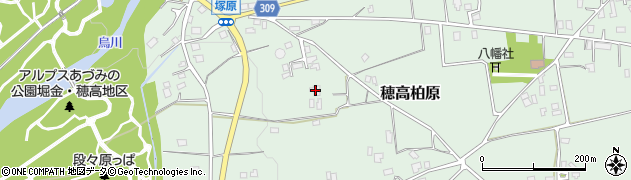 長野県安曇野市穂高柏原3667周辺の地図