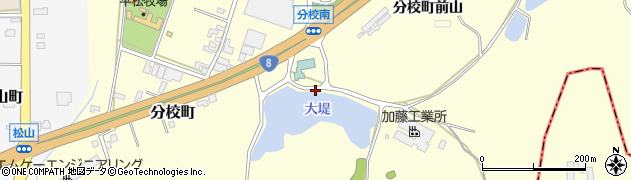 石川県加賀市分校町（子）周辺の地図