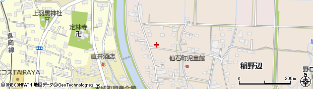 茨城県筑西市稲野辺373周辺の地図