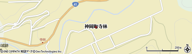 岐阜県飛騨市神岡町寺林周辺の地図