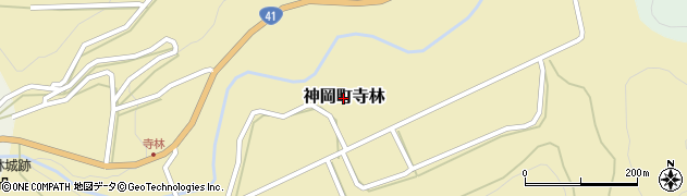 岐阜県飛騨市神岡町寺林周辺の地図