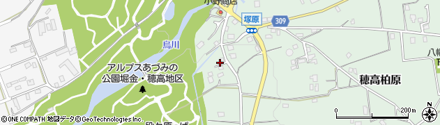 長野県安曇野市穂高柏原3670周辺の地図