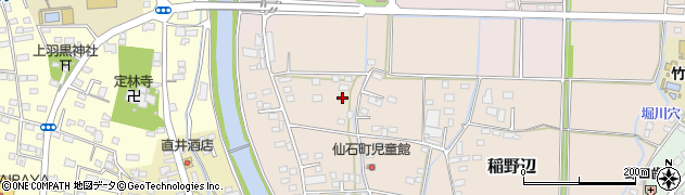 茨城県筑西市稲野辺364周辺の地図