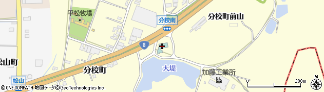 石川県加賀市分校町（前山）周辺の地図