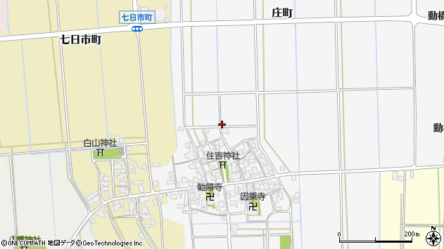 〒922-0332 石川県加賀市庄町の地図