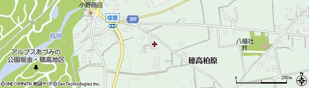 長野県安曇野市穂高柏原3684周辺の地図
