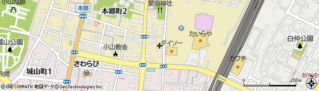 小山駅前駐車場周辺の地図