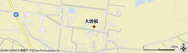 茨城県桜川市大曽根周辺の地図