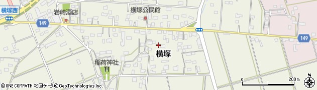 茨城県筑西市横塚周辺の地図