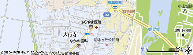 栃木県小山市大行寺1067周辺の地図