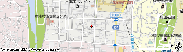 栃木県佐野市天神町816周辺の地図