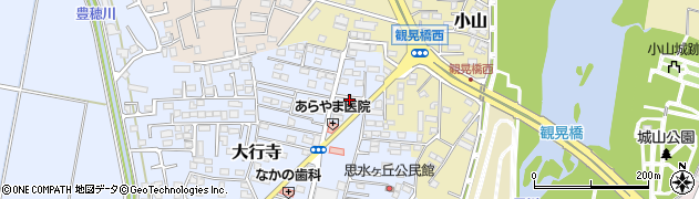 栃木県小山市大行寺1071周辺の地図