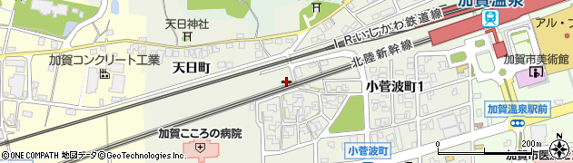 小菅波公民館周辺の地図