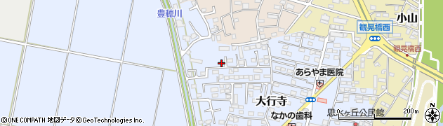 栃木県小山市大行寺1010周辺の地図