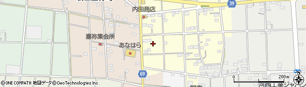 群馬県太田市新田市町21周辺の地図
