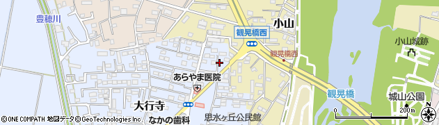 栃木県小山市大行寺1080周辺の地図