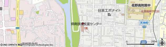 栃木県佐野市天神町952周辺の地図