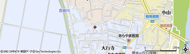 栃木県小山市大行寺1012周辺の地図