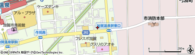 石川県加賀市作見町（ニ）周辺の地図