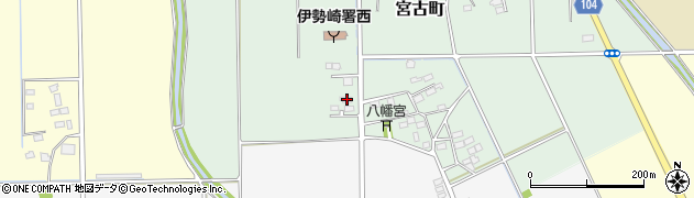 群馬県伊勢崎市宮古町93周辺の地図
