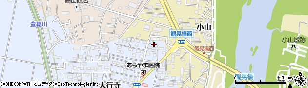 栃木県小山市大行寺1076周辺の地図
